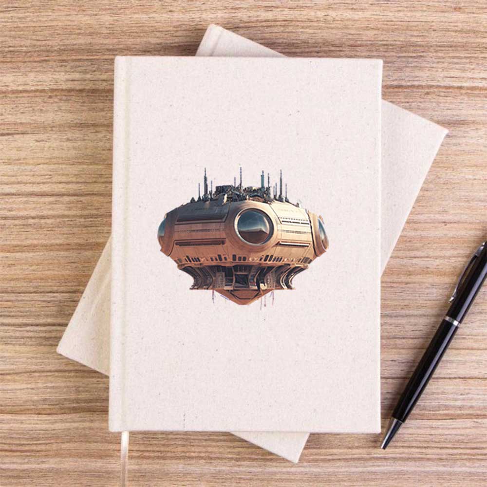 Massive Speaker Spaceship Çizgisiz Kanvas Defter