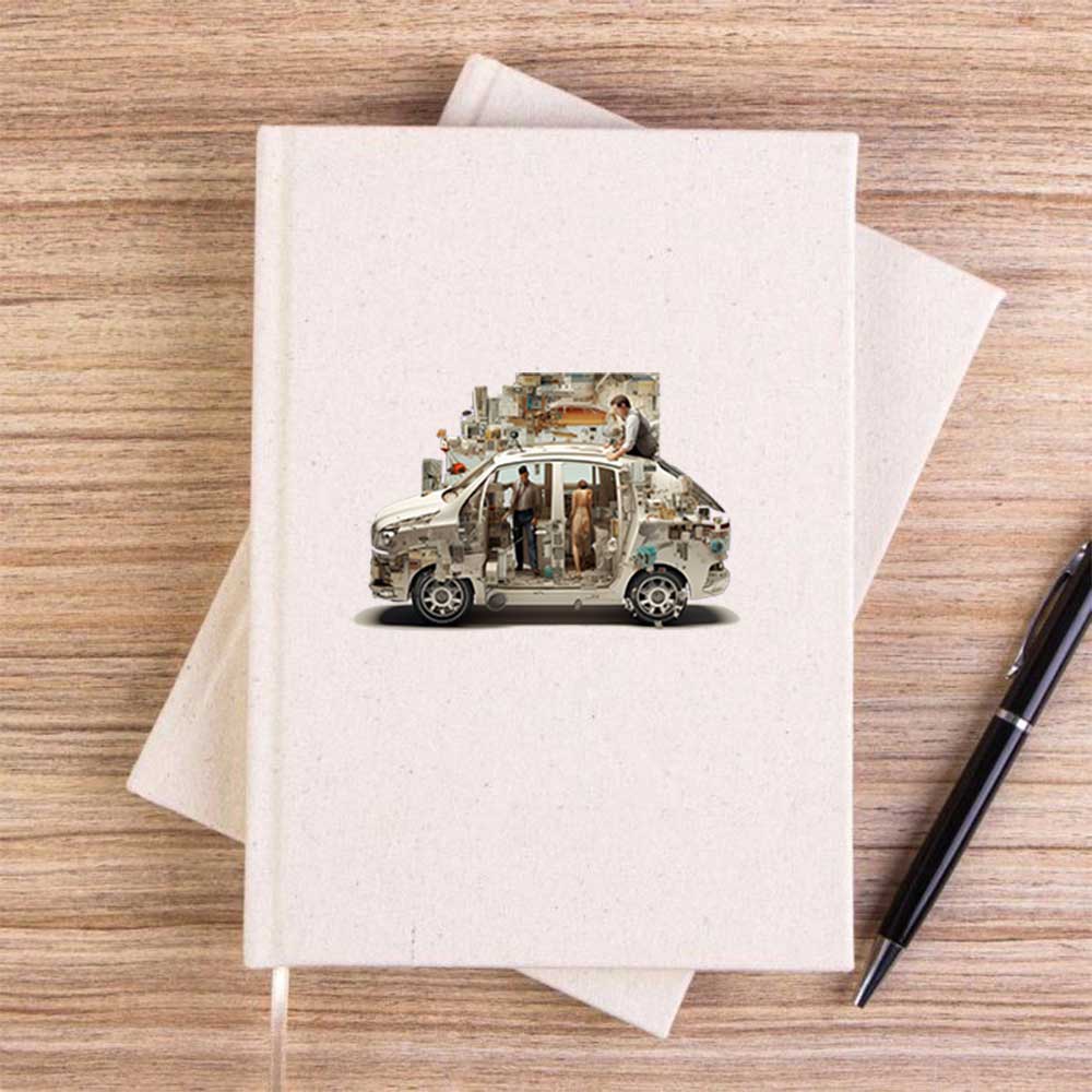 Self Driving Car Çizgisiz Kanvas Defter
