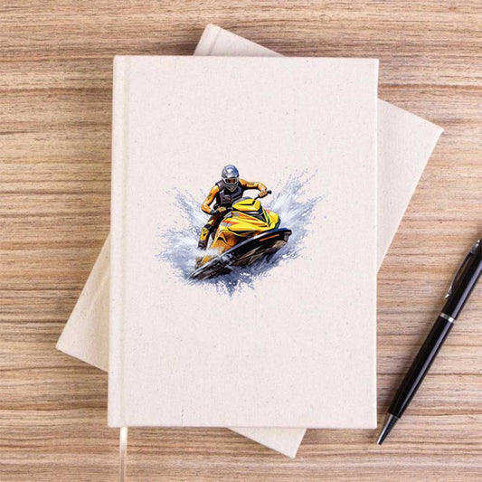 Jetski Snowboard Çizgisiz Kanvas Defter
