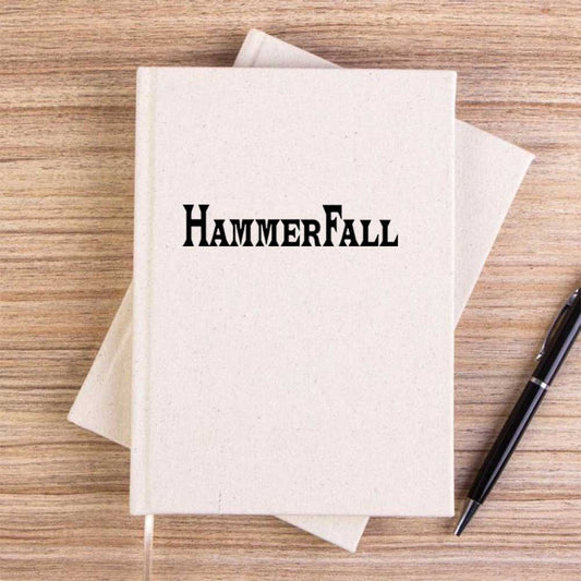Hammerfall Text Çizgisiz Kanvas Defter