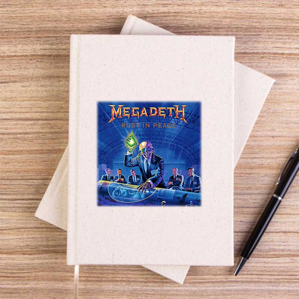 Megadeth Rust in Peace Çizgisiz Kanvas Defter