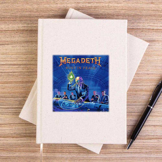 Megadeth Rust in Peace Çizgisiz Kanvas Defter