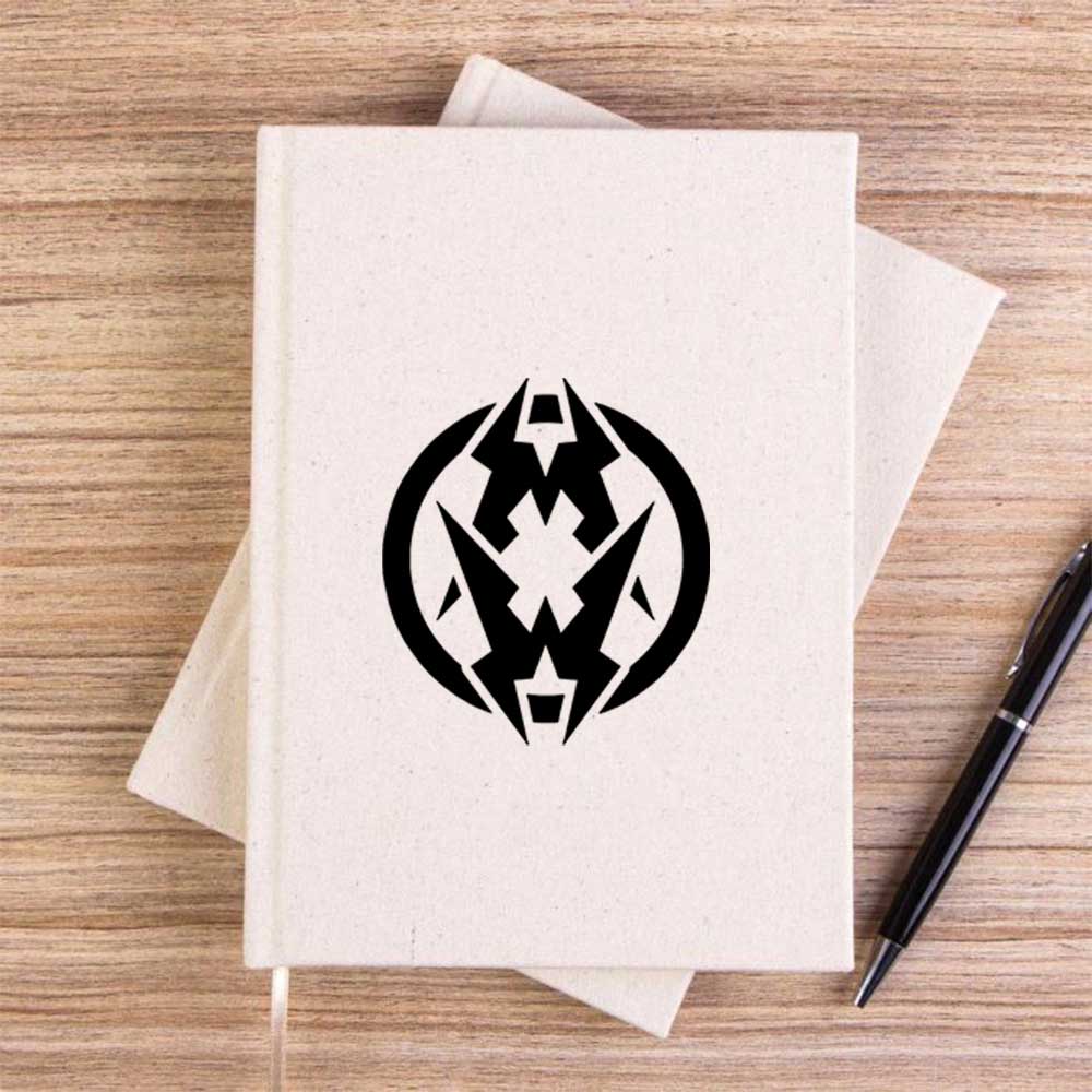 Municipal Waste Logo Çizgisiz Kanvas Defter