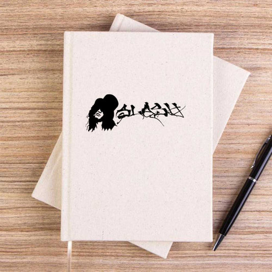 Slash Portre Logo Çizgisiz Kanvas Defter