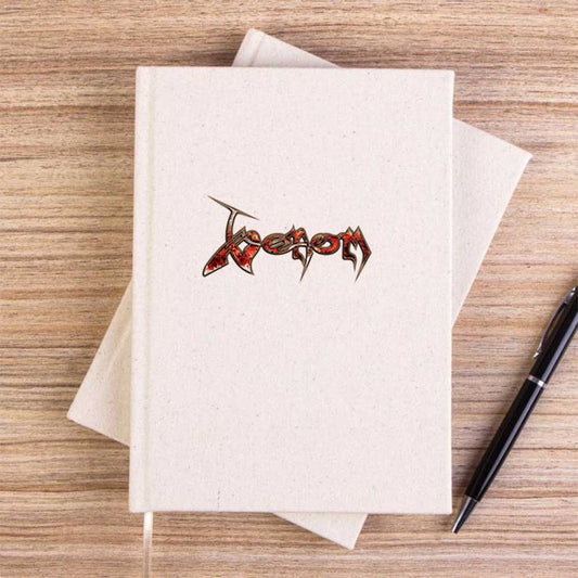 Venom Fire Logo Çizgisiz Kanvas Defter