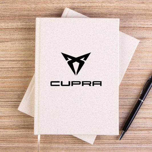 Cupra Logo Text Çizgisiz Kanvas Defter