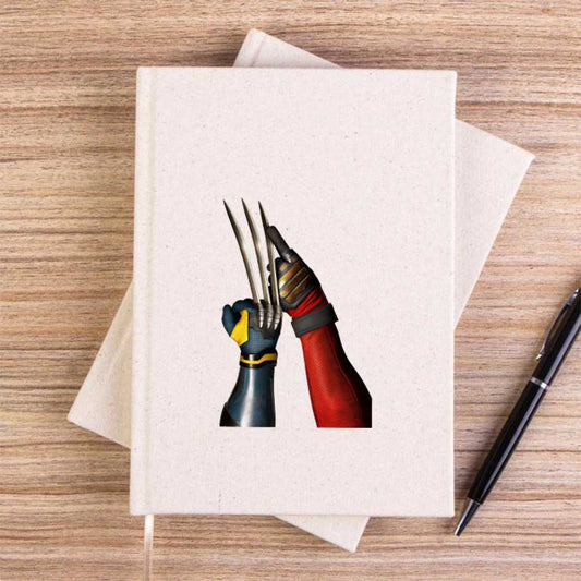 Deadpool Wolverine Poster Çizgisiz Kanvas Defter