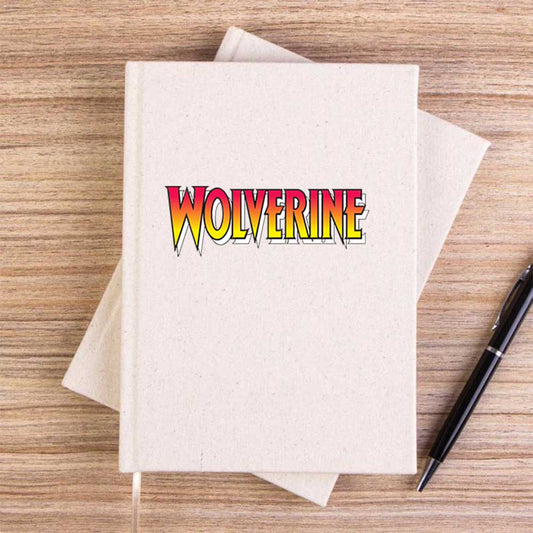 Wolverine Color Text Çizgisiz Kanvas Defter