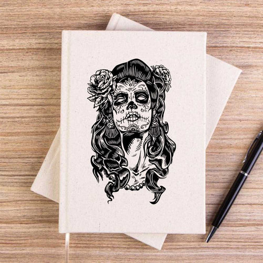 La Calavera Catrina Çizgisiz Kanvas Defter