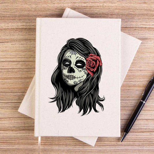 La Calavera Portre Çizgisiz Kanvas Defter