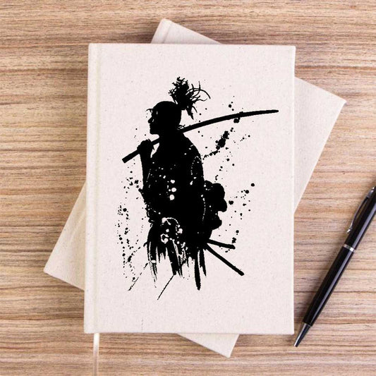 Samurai Miyamoto Musashi Çizgisiz Kanvas Defter