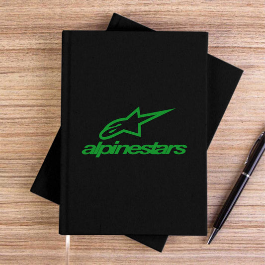 Alpinestars Logo Siyah Çizgisiz Kanvas Defter
