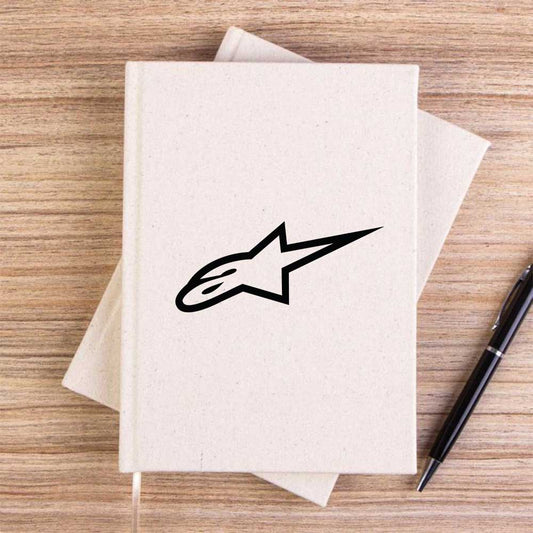 Alpinestars Logo Black Krem Çizgisiz Kanvas Defter