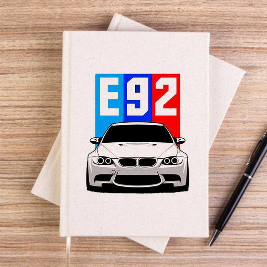 BMW E92 Krem Çizgisiz Kanvas Defter