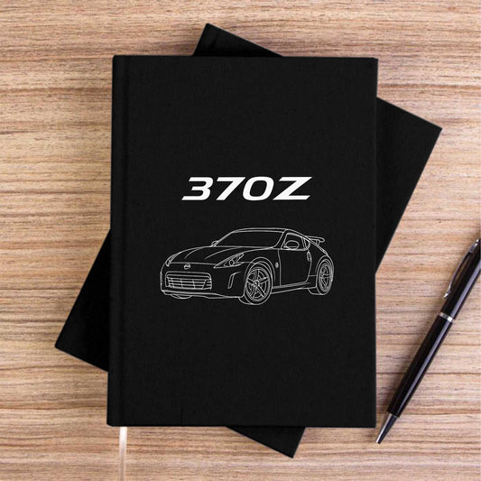 Nissan 370Z Siyah Çizgisiz Kanvas Defter