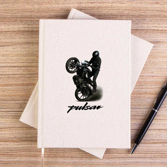 Pulsar NS200 Bike Krem Çizgisiz Kanvas Defter