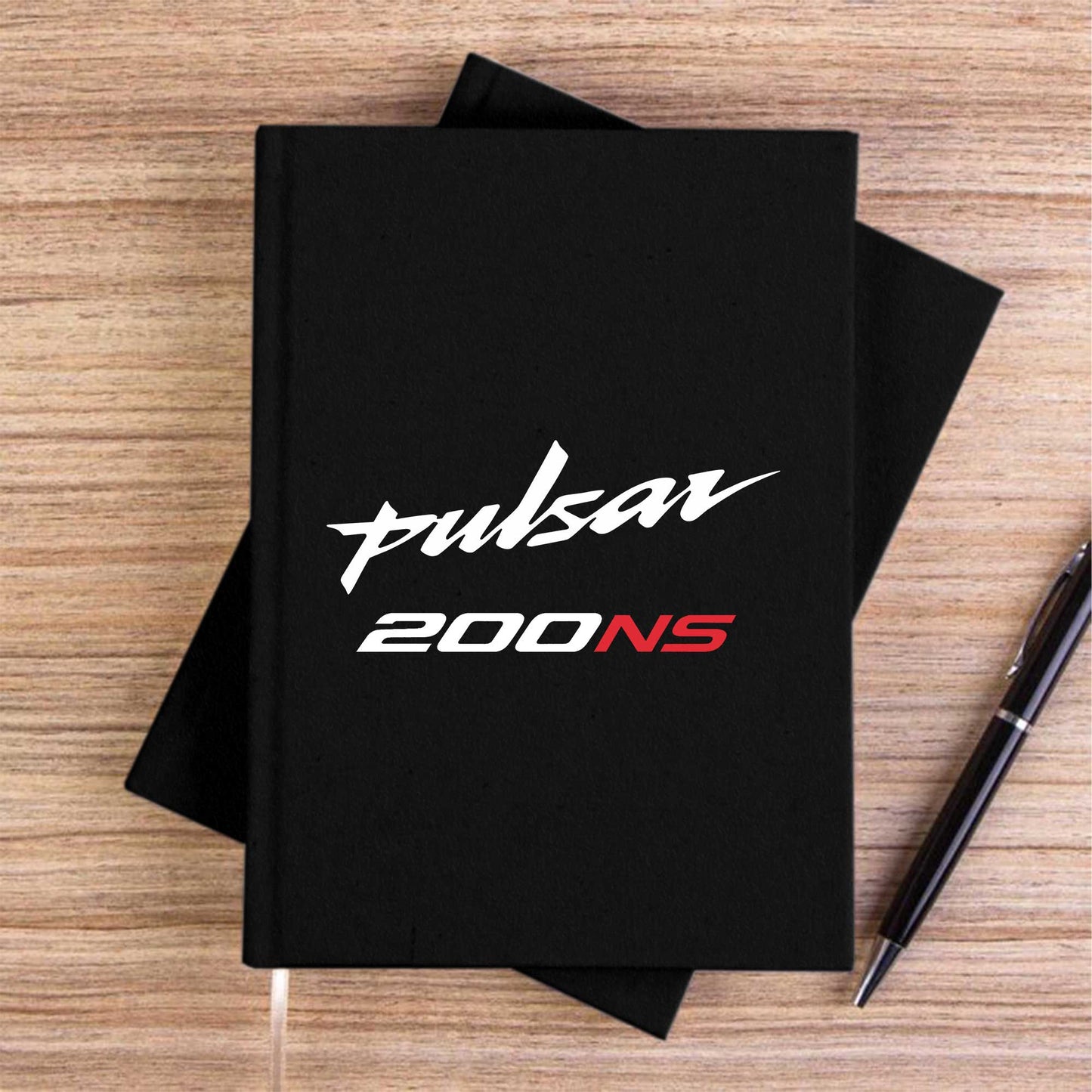 Pulsar NS200 Text Siyah Çizgisiz Kanvas Defter