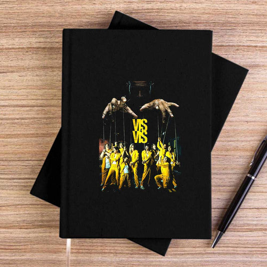 Vis A Vis Siyah Çizgisiz Kanvas Defter