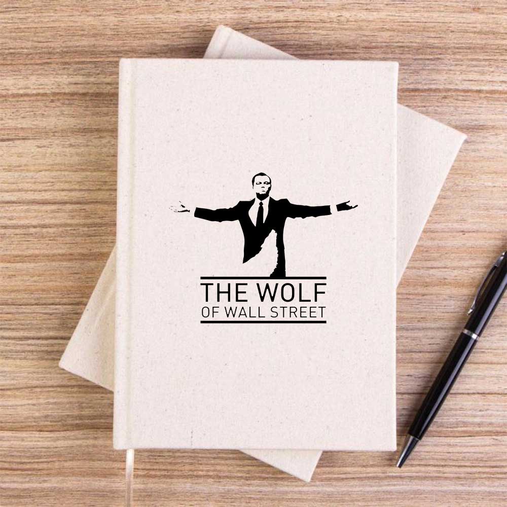 The Wolf Krem Çizgisiz Kanvas Defter