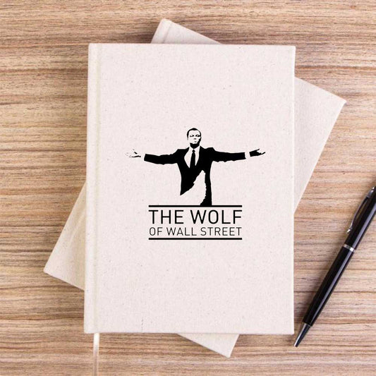 The Wolf Krem Çizgisiz Kanvas Defter