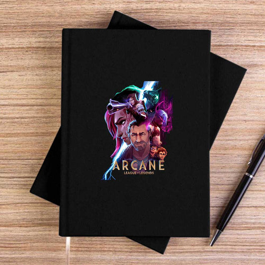 Arcane Siyah Çizgisiz Kanvas Defter