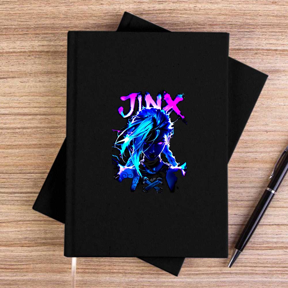 Jinx Siyah Çizgisiz Kanvas Defter