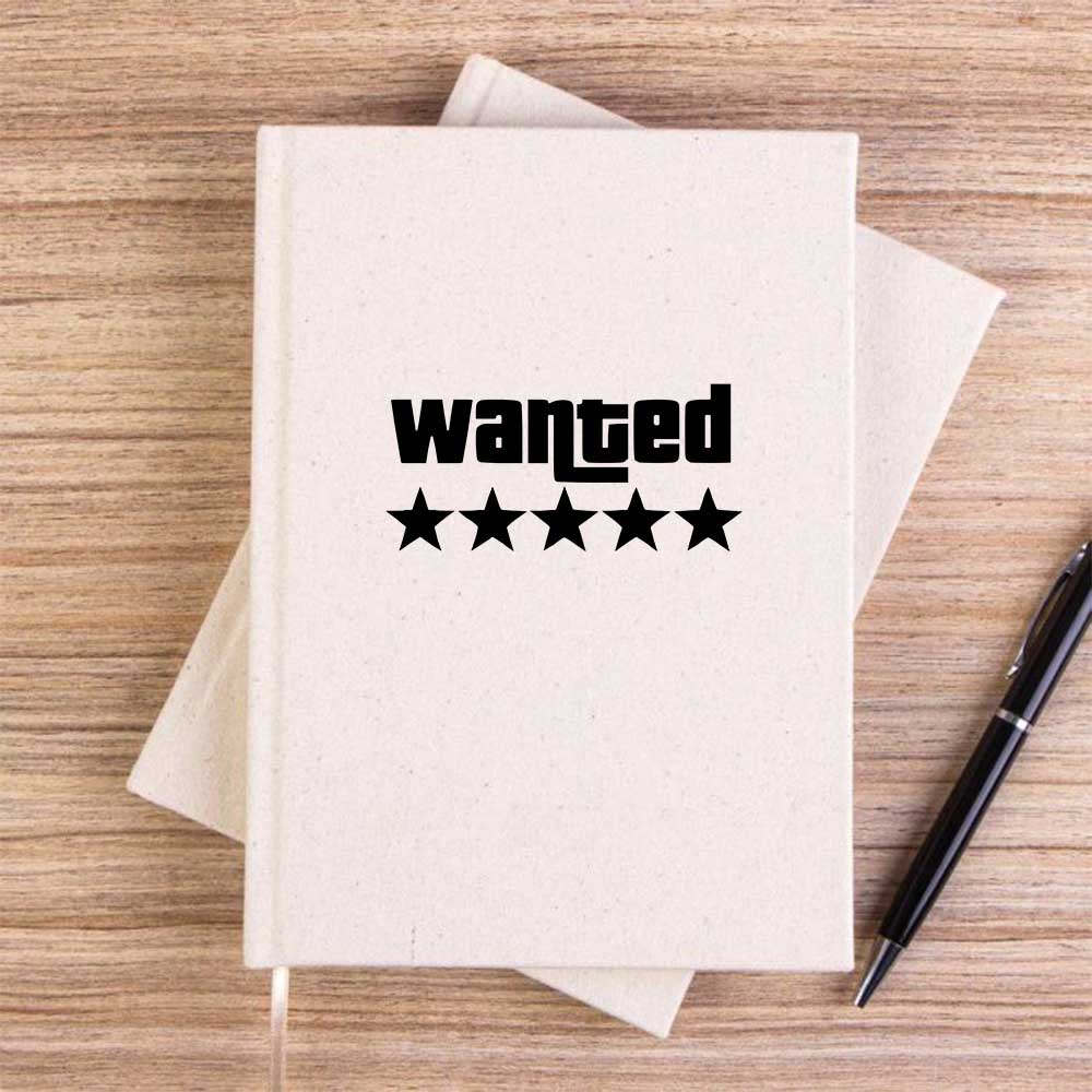 Wanted Krem Çizgisiz Kanvas Defter