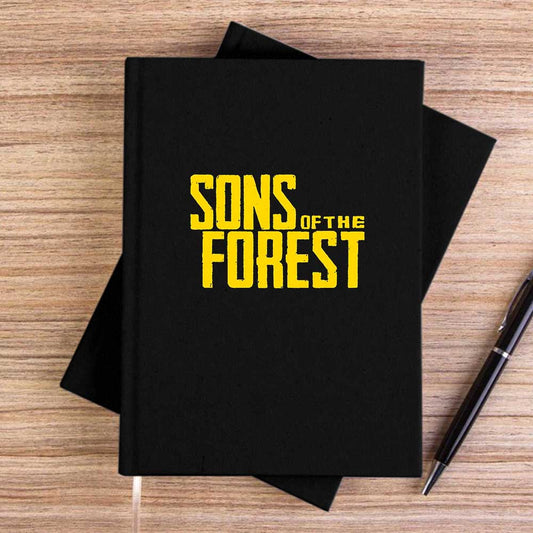 Sons Of The Forest Siyah Çizgisiz Kanvas Defter