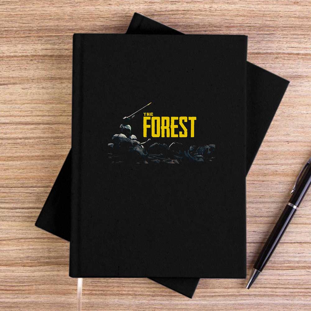 The Forest Skull Siyah Çizgisiz Kanvas Defter