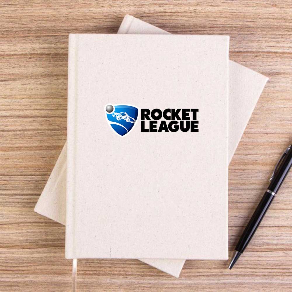 Rocket League Logo Krem Çizgisiz Kanvas Defter