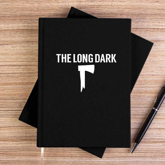 The Long Dark Logo Siyah Çizgisiz Kanvas Defter