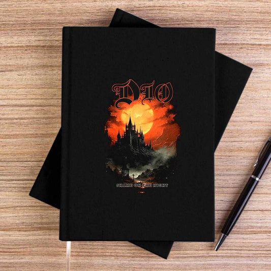 Dio Shame On The Night Siyah Çizgisiz Kanvas Defter