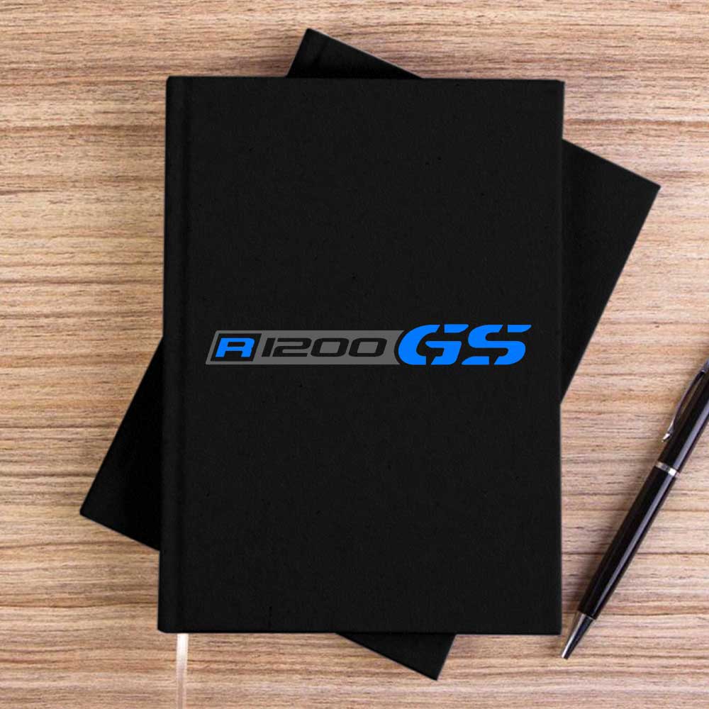 Bmw R1200GS Logo Siyah Çizgisiz Kanvas Defter