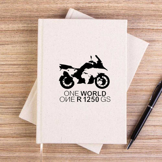 ONE World 1250GS Krem Çizgisiz Kanvas Defter