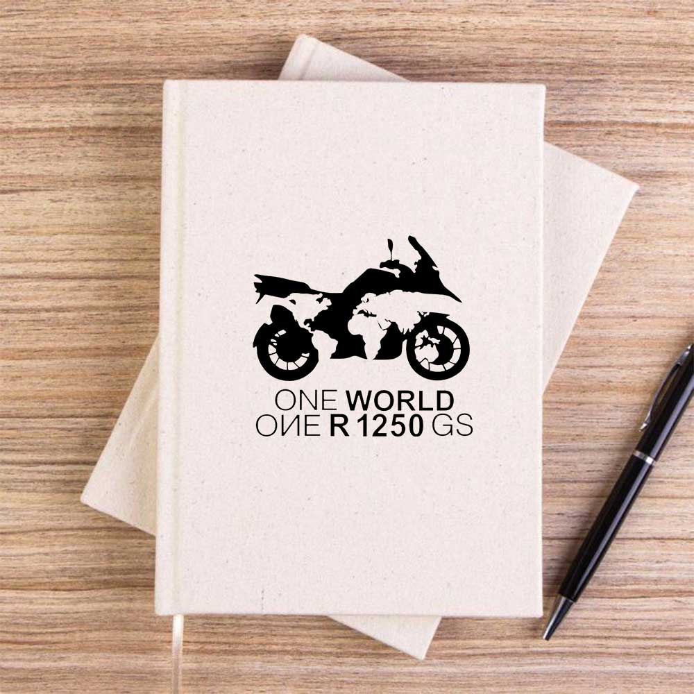 ONE World 1250GS Krem Çizgisiz Kanvas Defter