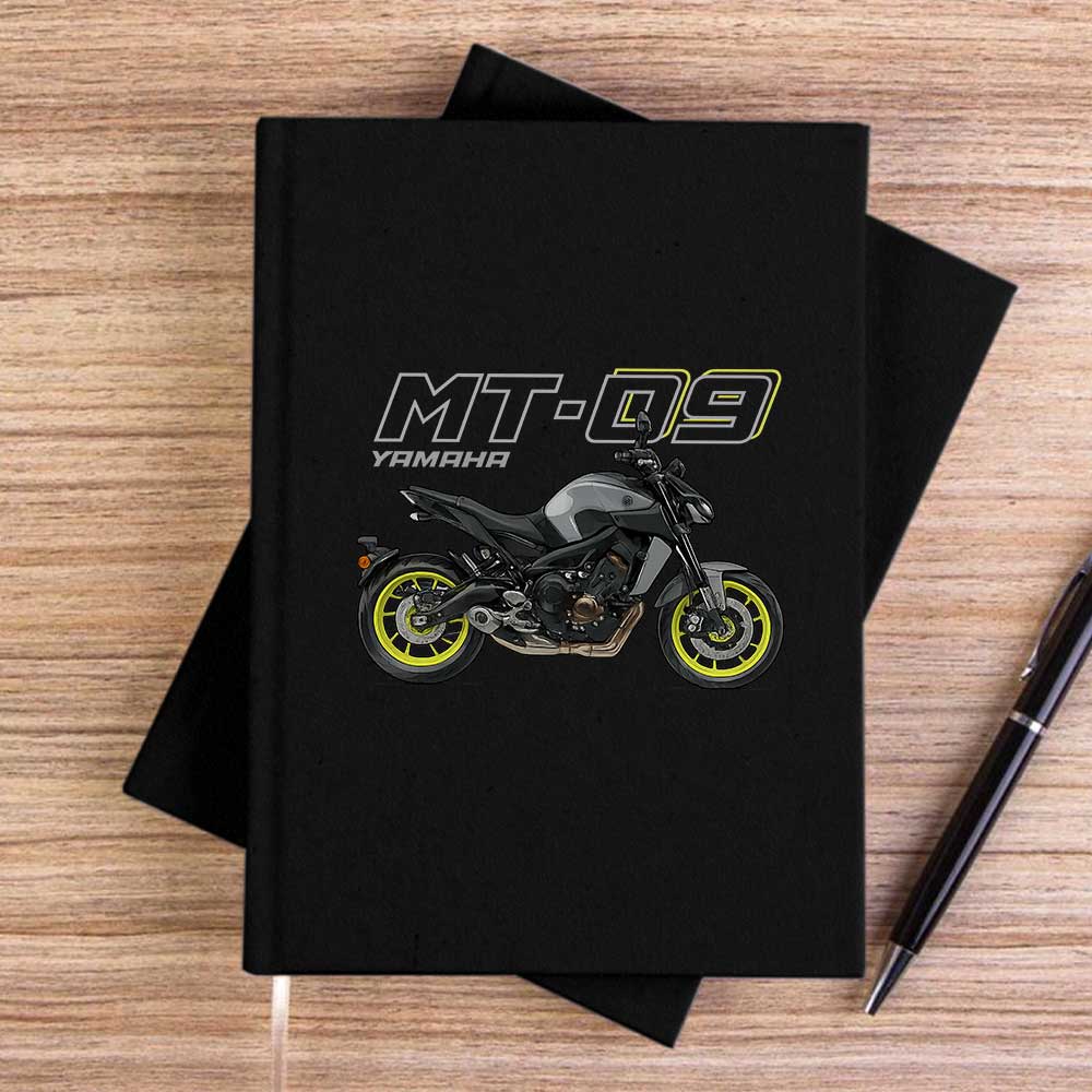 Yamaha MT 09 Siyah Çizgisiz Kanvas Defter