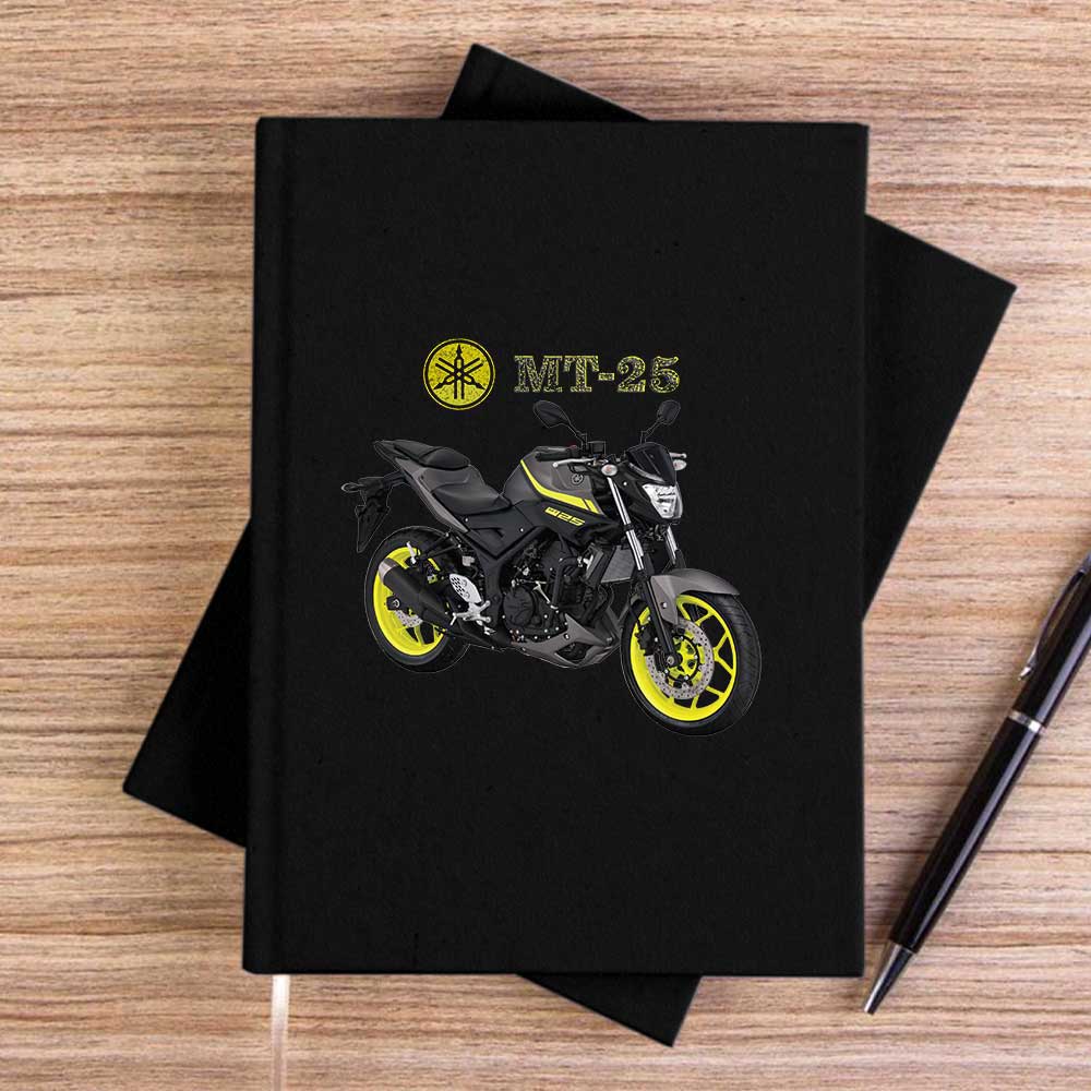 Yamaha MT 25 Siyah Çizgisiz Kanvas Defter