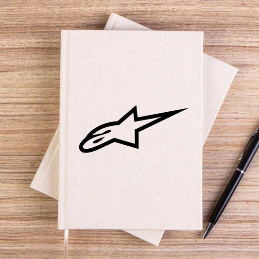 Alpinestars Black Logo Krem Çizgisiz Kanvas Defter