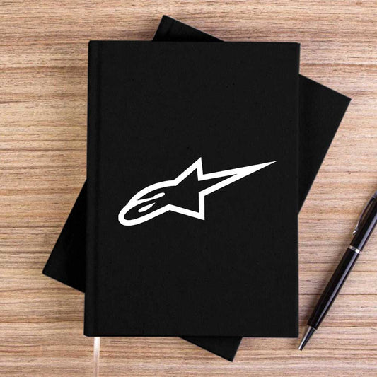 Alpinestars White Logo Siyah Çizgisiz Kanvas Defter