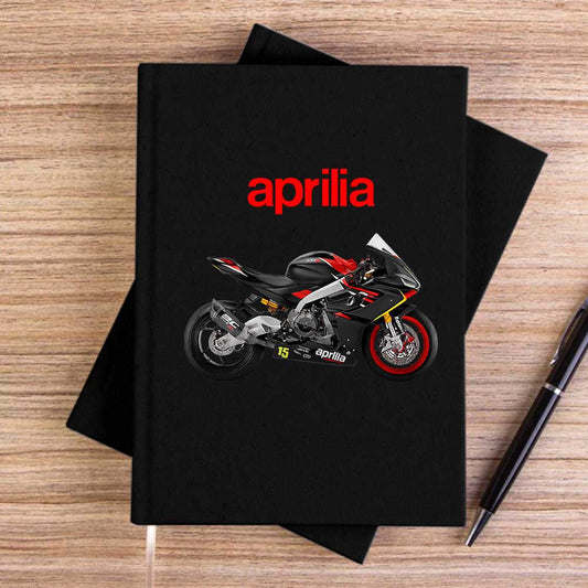 Aprilia 675RS Siyah Çizgisiz Kanvas Defter