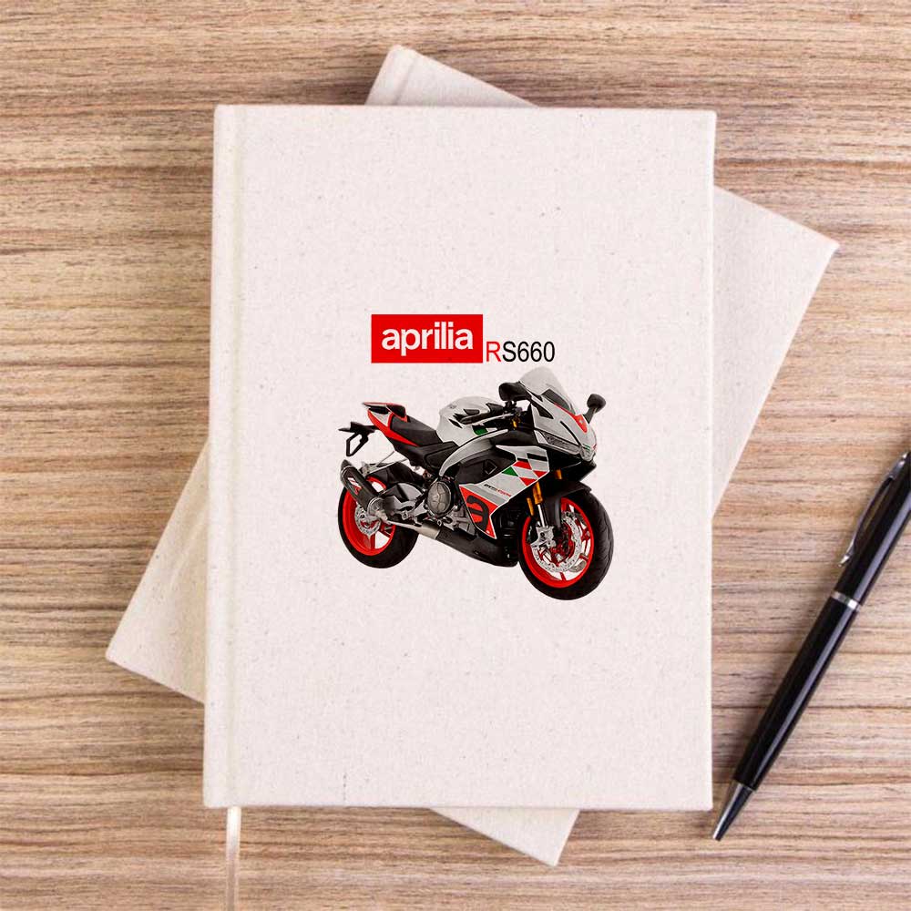 Aprilia Rs660 Krem Çizgisiz Kanvas Defter