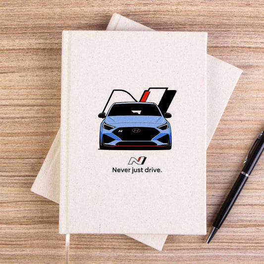 Hyundai İ20N Never Just Drive Krem Çizgisiz Kanvas Defter