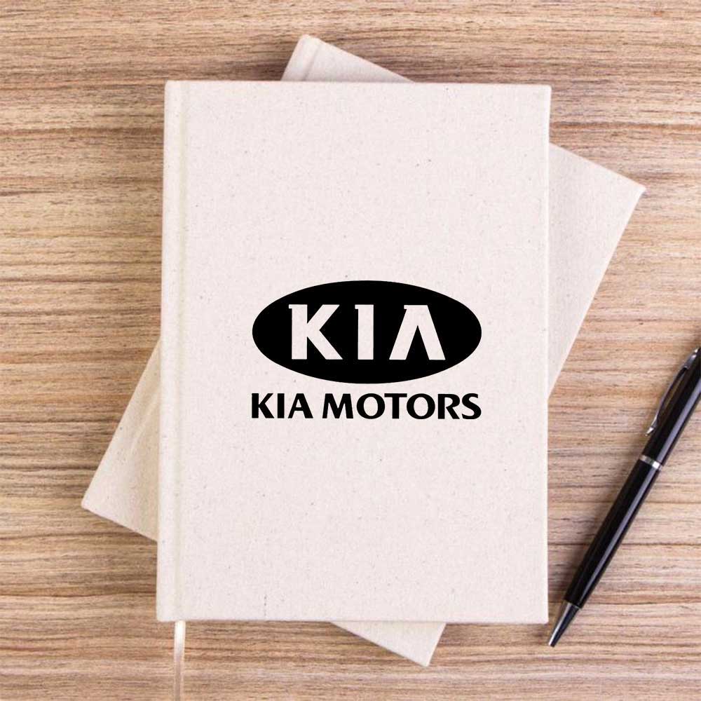 Kia Motorsport Krem Çizgisiz Kanvas Defter