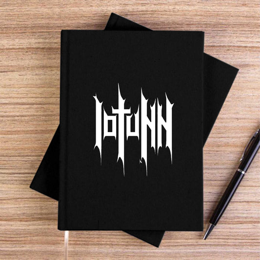 Iotunn Logo Siyah Çizgisiz Kanvas Defter