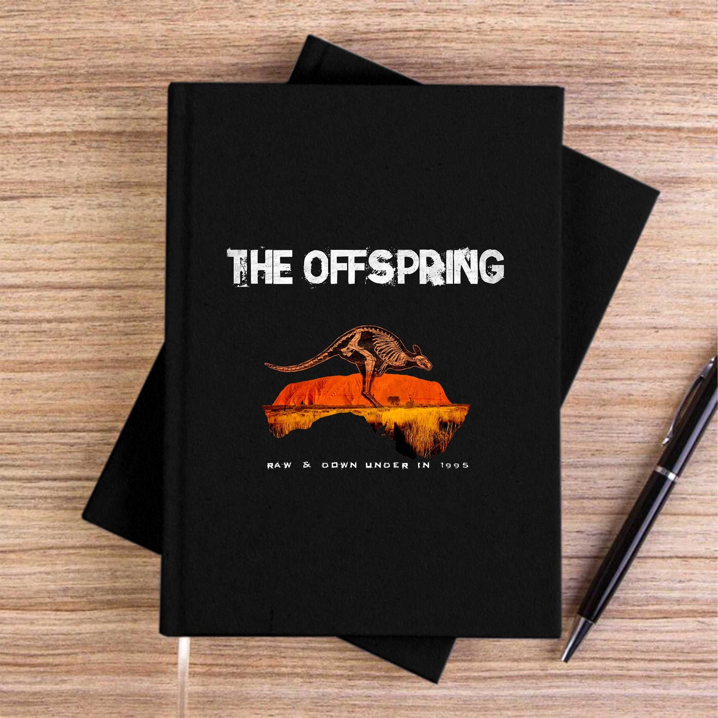 The Offspring Raw & Down Siyah Çizgisiz Kanvas Defter