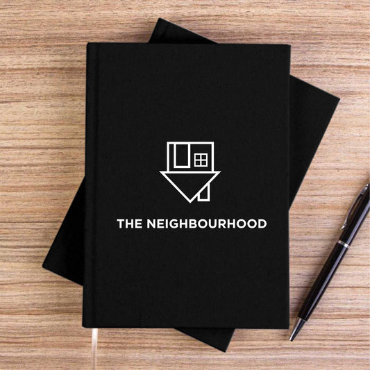 The Neighbourhood Logo Text Siyah Çizgisiz Kanvas Defter