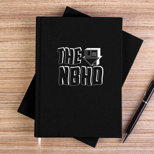 The Neighbourhood Text Siyah Çizgisiz Kanvas Defter