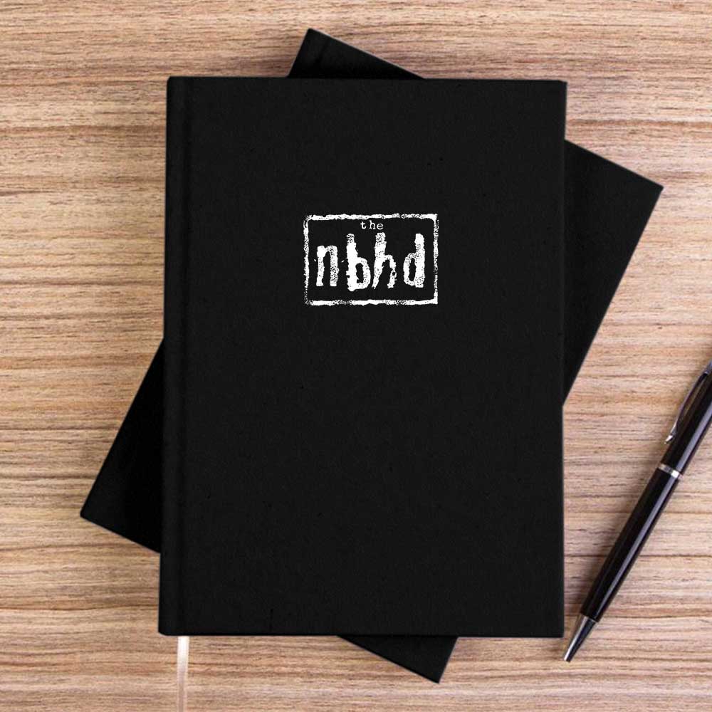 The Neigbourhood Nbhd Black Siyah Çizgisiz Kanvas Defter