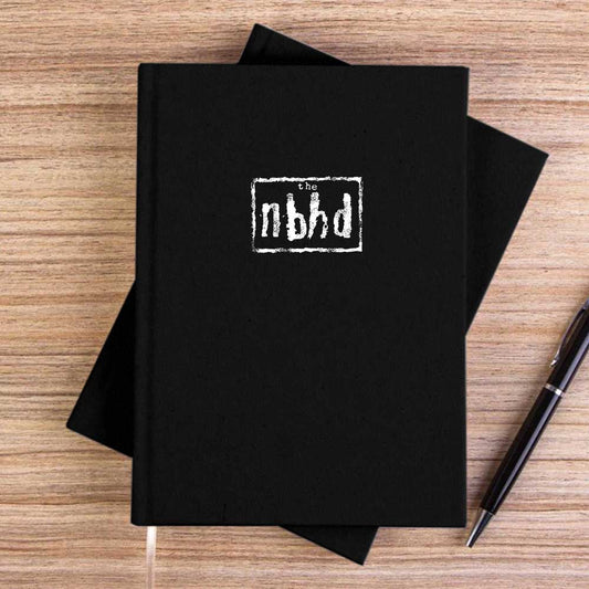 The Neigbourhood Nbhd Black Siyah Çizgisiz Kanvas Defter