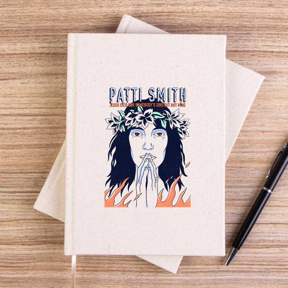 Patti Smith Gloria Krem Çizgisiz Kanvas Defter